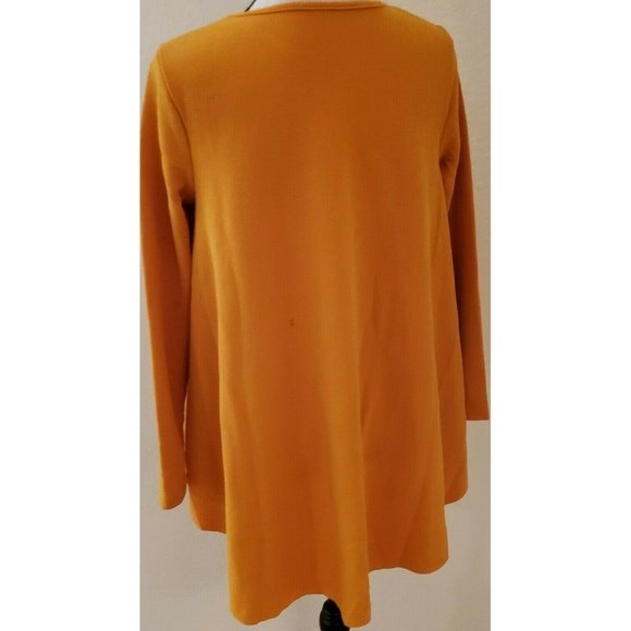 Romwe Women's Raw Hem Long Sleeve Belted Flare Pep - Picture 4 of 5